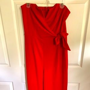 Red forever 21 jumpsuit